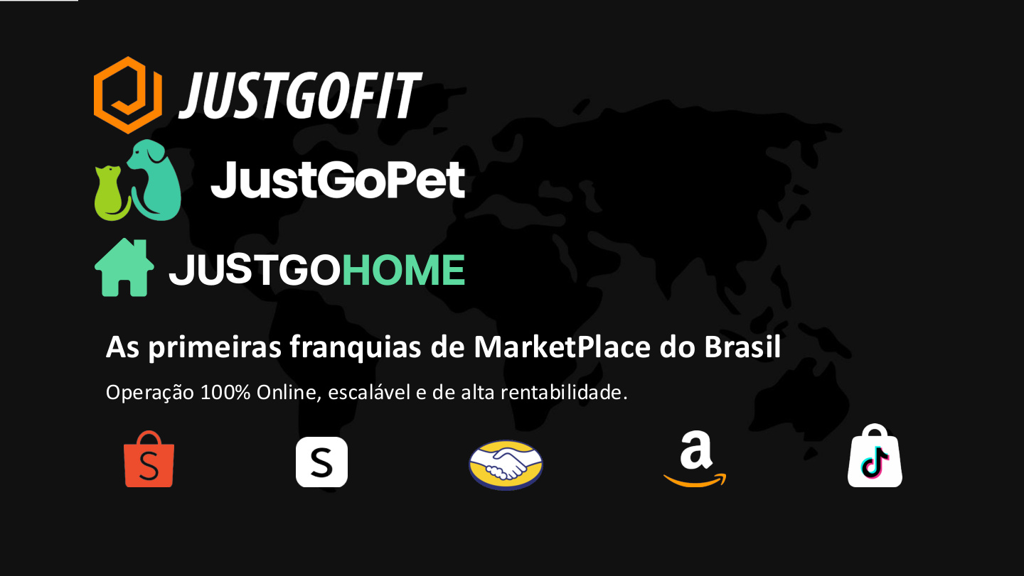 Capa da apresentação comercial JustNow Franquias